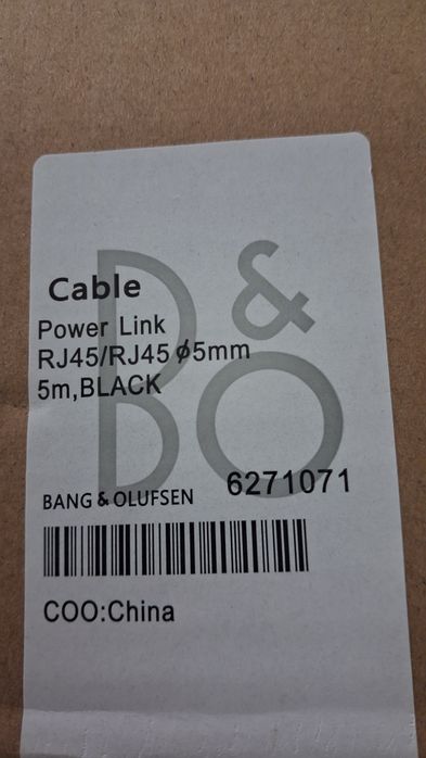Cabos Rj45 - Rj45 Powerlink Bang & Olufsen