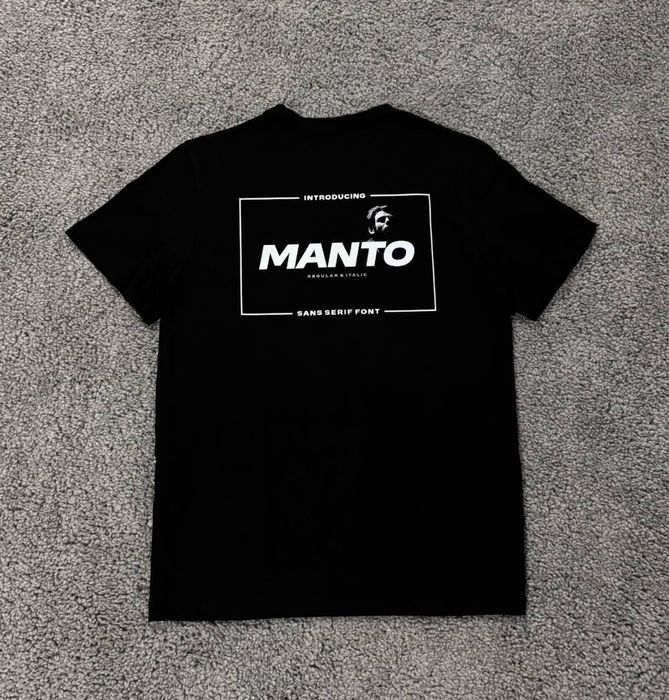 Футболка Manto / Чорна футболка Манто / Чоловіча Футболка Манто/ Manto