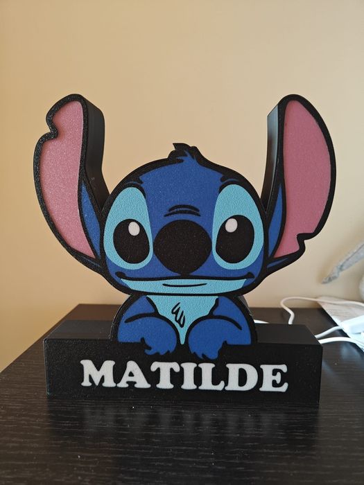 Candeeiro do Stitch com Nome Personalizado