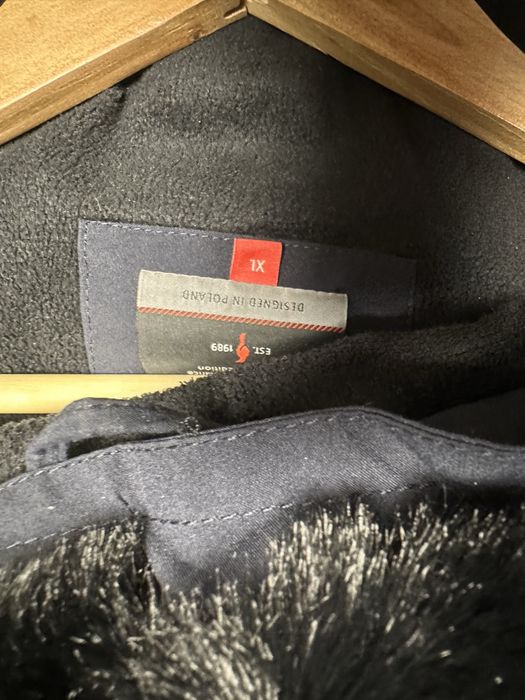 OCHNIK Ocieplana granatowa kurtka męska na zimę OCHNIK KURMT-0242