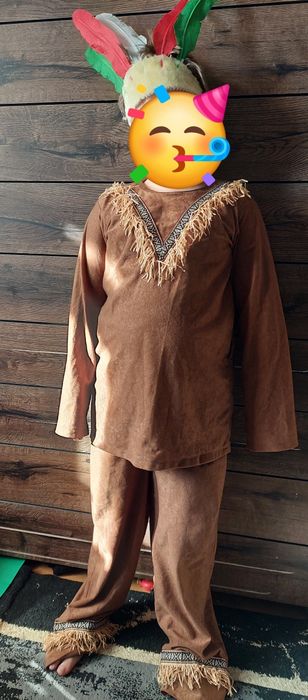 Kostium strój przebranie Indianin  pióropusz costume