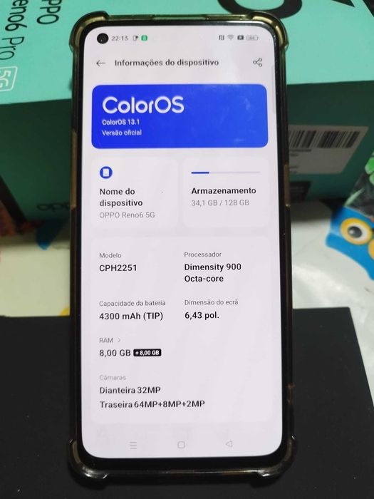 Oppo Reno6 5G, usado