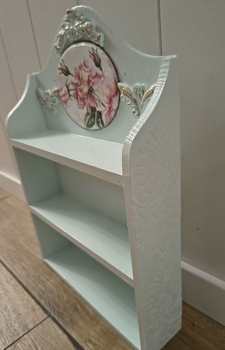 Półka decoupage dekoracja wnętrz