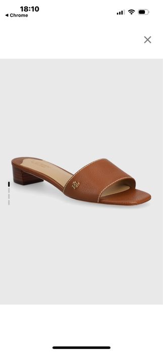Klapki skóra licowa  Ralph Lauren oryginalne 38