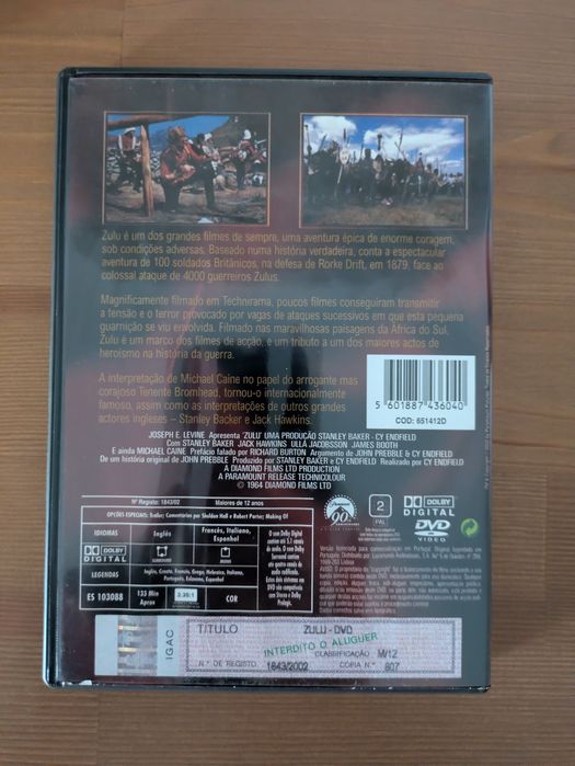 DVD " Zulu " Edição Especial (Como Novo) 1964