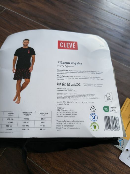 Piżama męska cleve