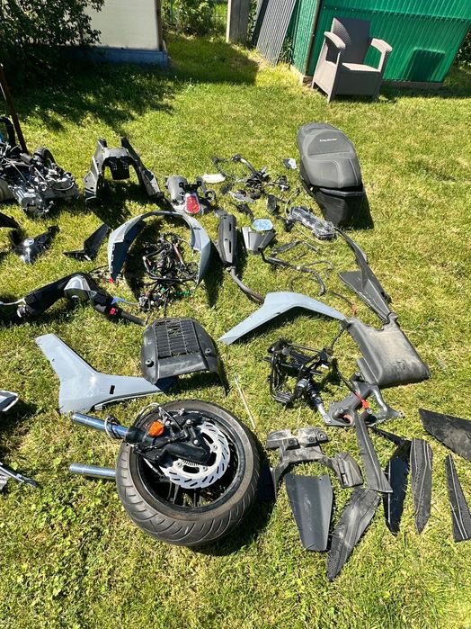 Części do  nowego Sym Cruisym 125 silnik lagi licznik koła owiewki