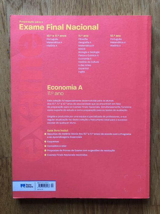 Preparação para o exame nacional - Economia A - 11°ano