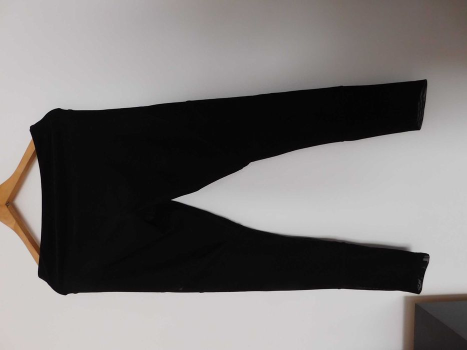 Mondetta czarne legginsy siateczka 38 nowe