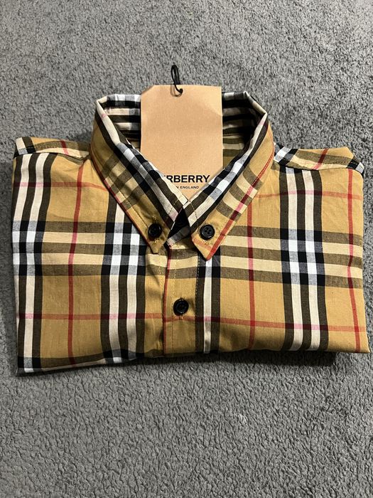 Сорочка Burberry в клітинку Нова