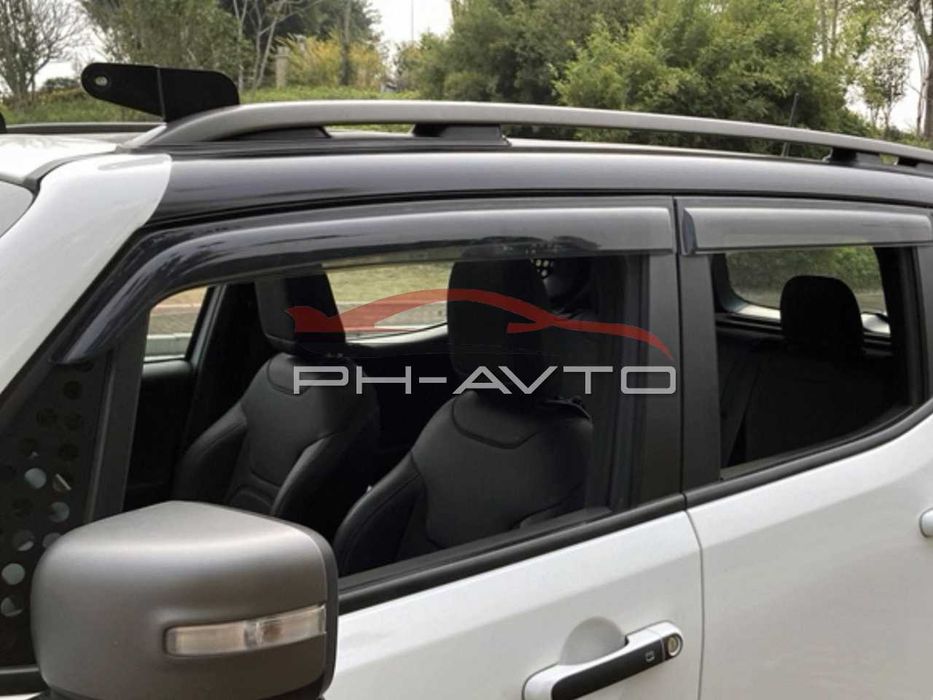 Вітровики Jeep Renegade з 2014 р.в. 6-штучні Ветровики Дефлектори