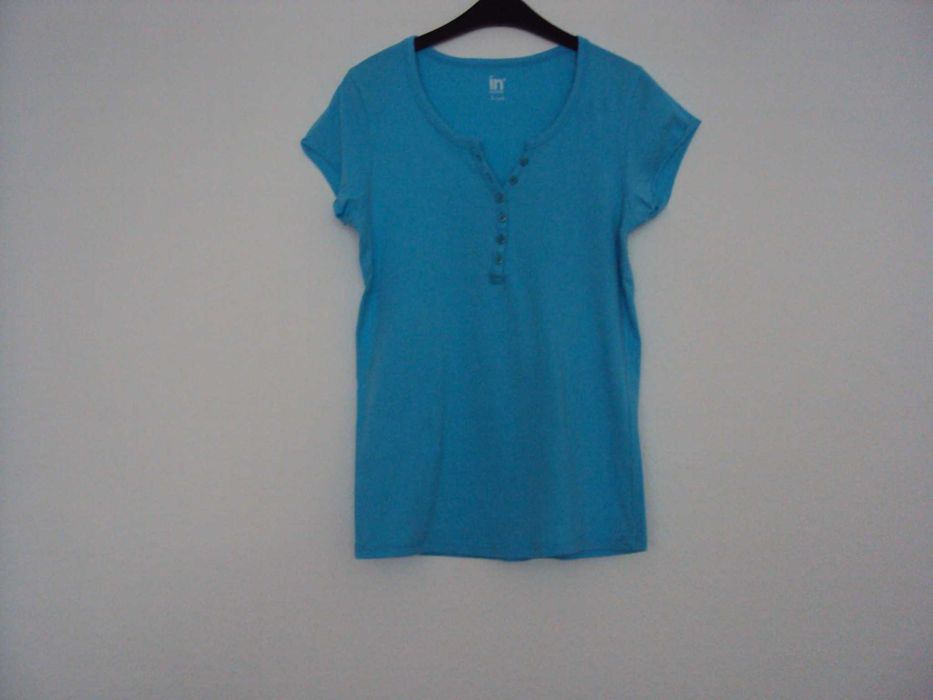 36 S t-shirt damski koszulka bluzka damska turkusowa