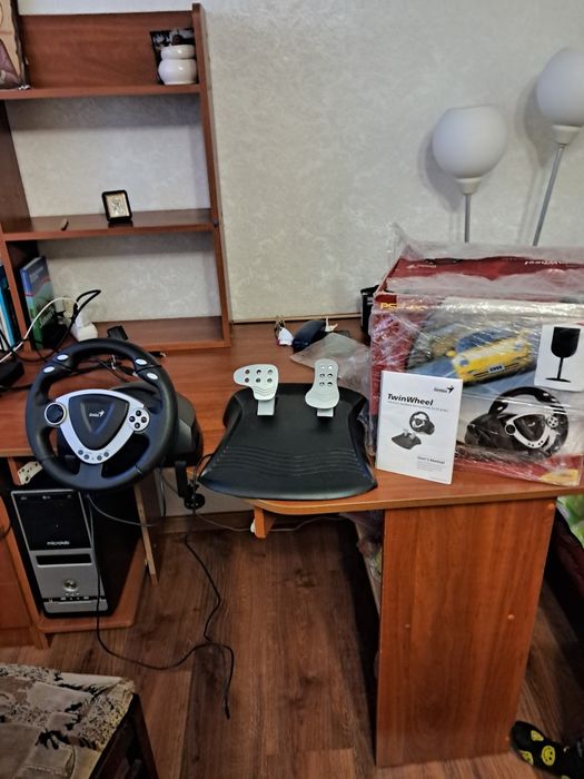 Ігровий руль Genius + педалі | 180°