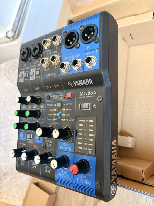 Yamaha mg06x mesa de som NOVA mixer com efeitos compacta PRO NA CAIXA