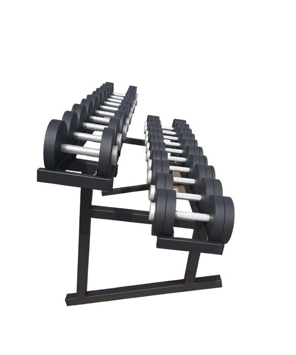 Гантельный ряд от 1 до 60 кг. Гантели металлические. Гантельний ряд: 12 ...