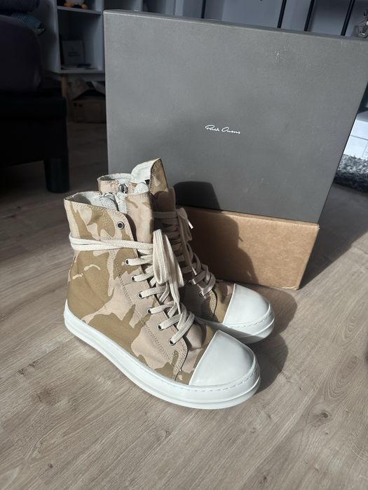 Chrome Hearts Raf Simons Ramones Rick Owens Camo Ramones: 700 Кеди