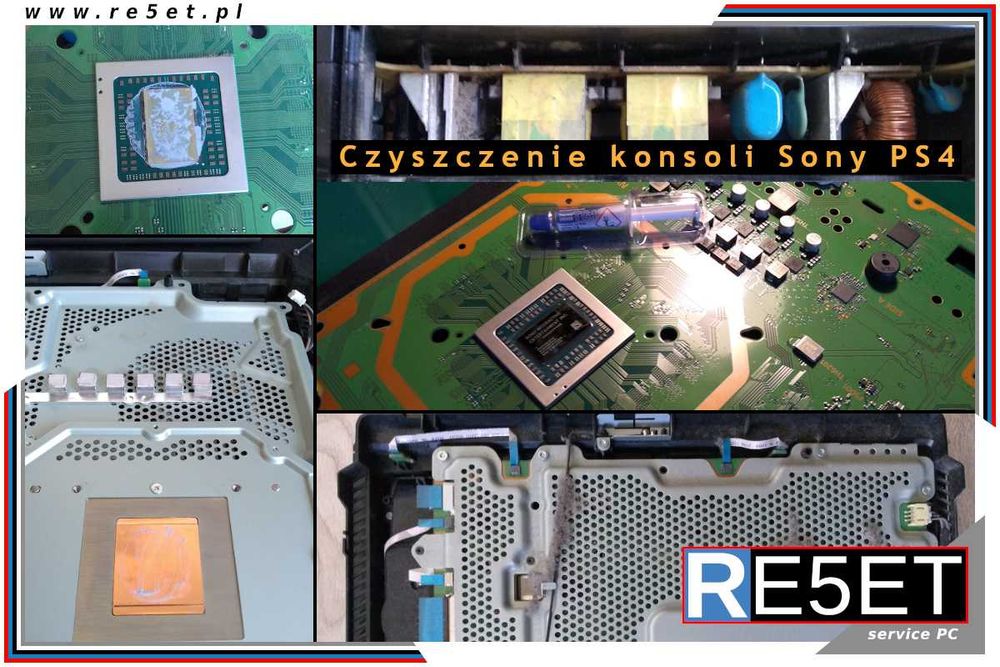 Serwis Komputerów PC laptopów telefonów konsol PS4 PS5 Xbox czyszczenie wymiana Pasta Termopady Ciekły metal Naprawa Padów analogi TMR dryfująca gałka