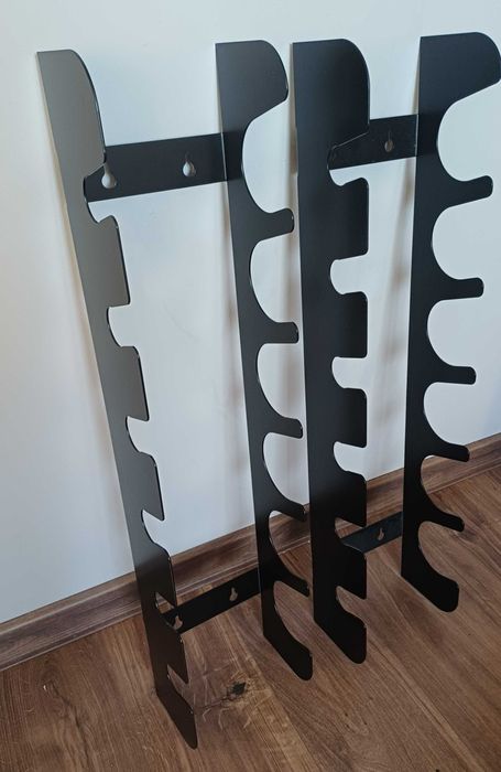 2x wieszaki na wino czarne solidne