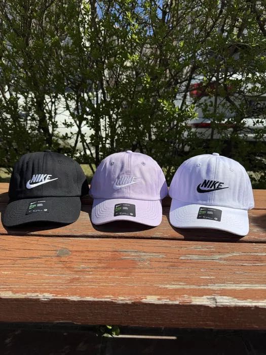 Кепка Nike бейсболка не вигорає дуже якісна найк біла чорна бірюзова