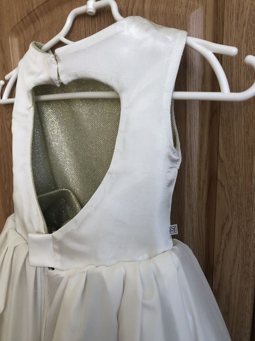 Сукня Золото , 116-122, з бантом, Бальна пишна, фотосесія, випускний