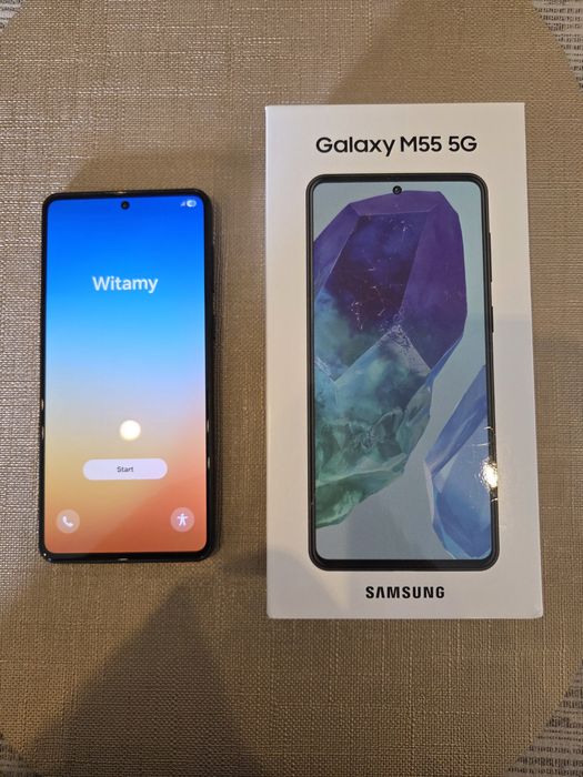 Samsung Galaxy M55 5G - na gwarancji .