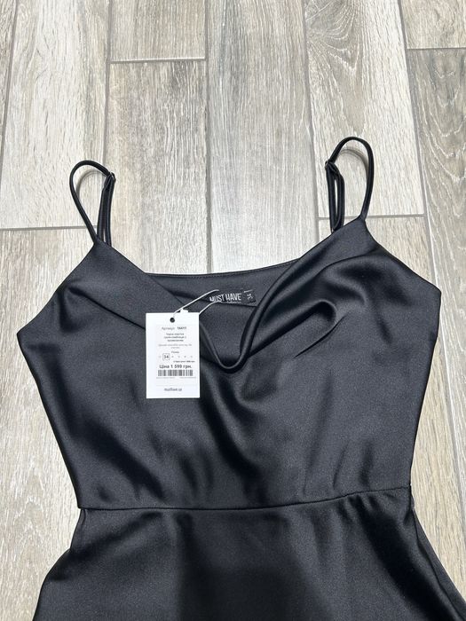 Сукня плаття must have 34 (xs) розмір нова! сатинова сукня комбінація