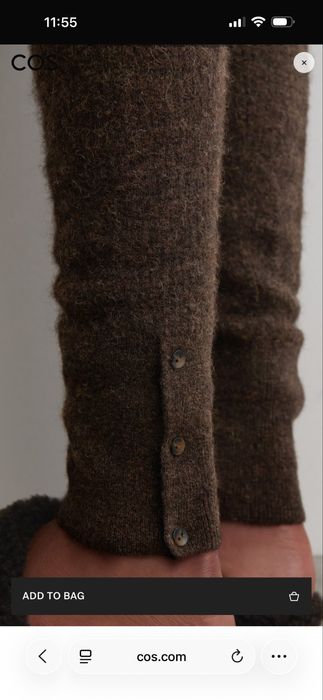 COS alpaca merino wool leggings легінси