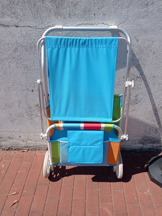 Espreguiçadeira de praia com rodas