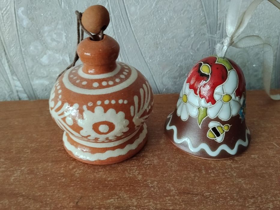 Сувенир.Керамический колокольчик.