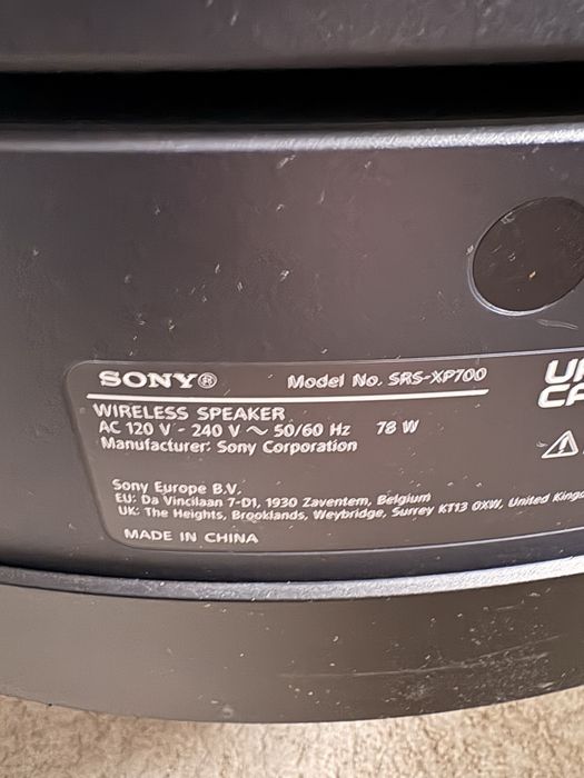 Glosnik  SONY SRS-XP700 Bluetooth + Mikrofon Bezprzewodowy!