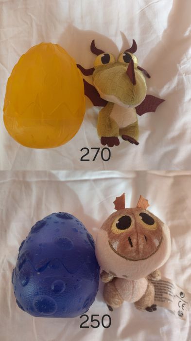 Фигурки драконов из м/ф "как приручить дракона"