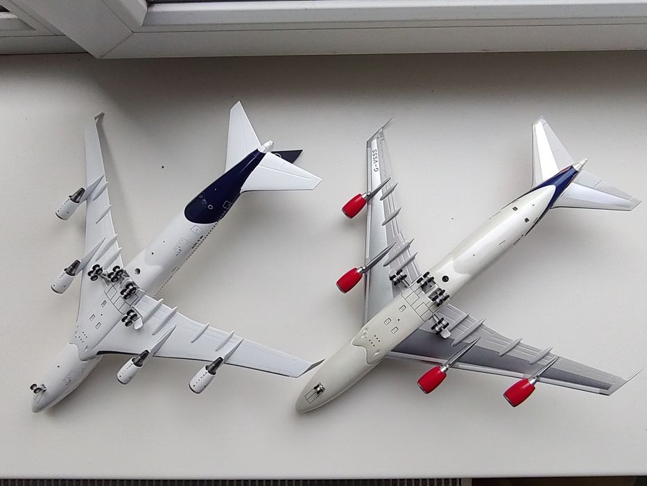 Металева модель Boeing 747-200, 747-400