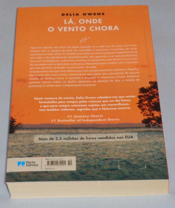 Lá, onde o vento chora de Delia Owens (NOVO)