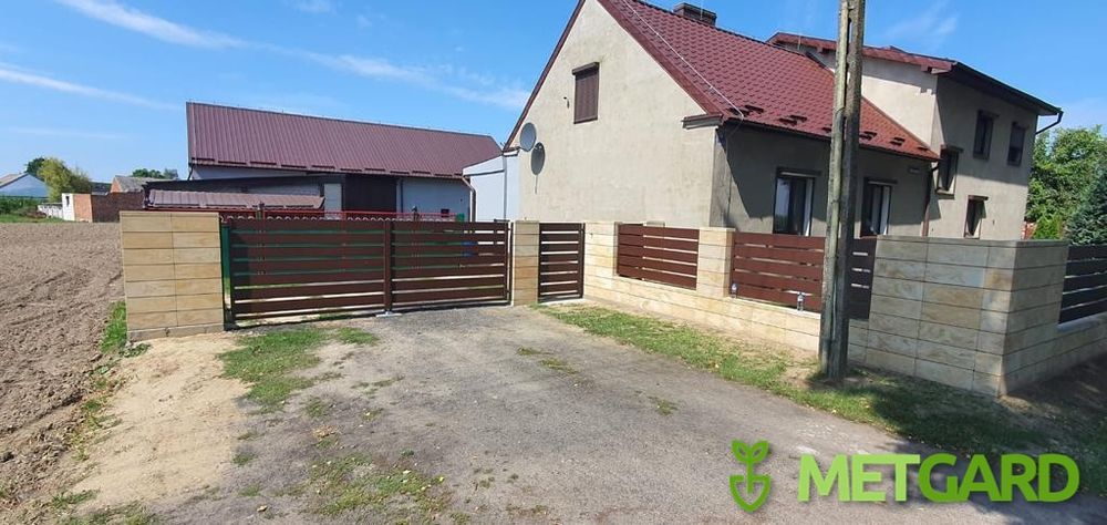 Murowanie płotu ogrodzenia modułowe JONIEC DREWBET STYROBUD