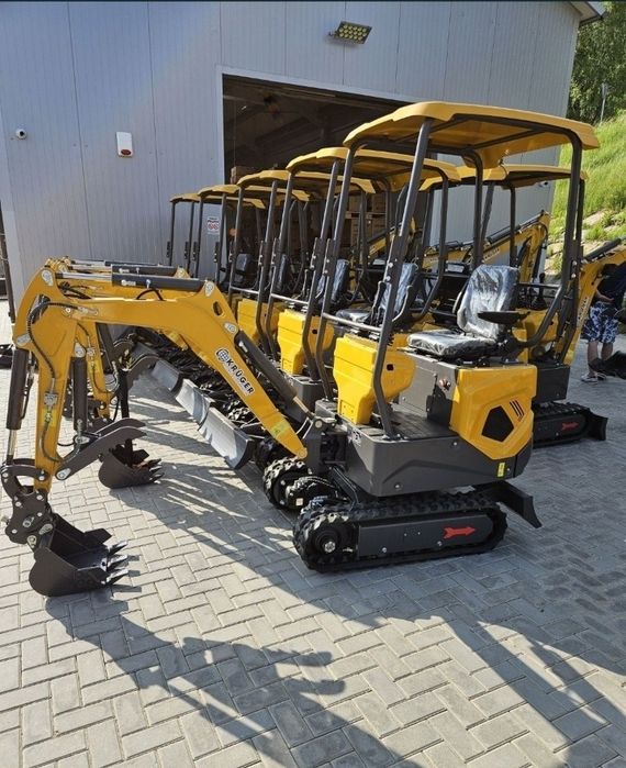 Mini koparka Kruger. NOWA. okazja  skrętne ramie. Gwarancja