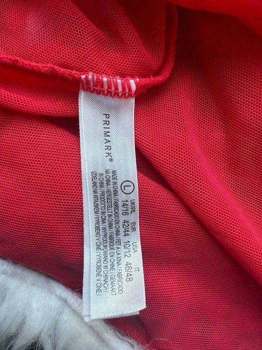 Пеньюар еротичний червоний з хутром новорічний primark