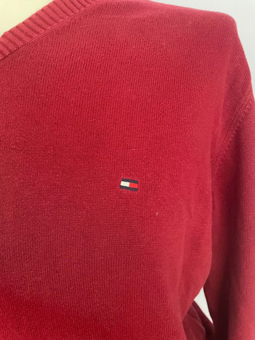 Sweterek bordowy Tommy Hilfiger