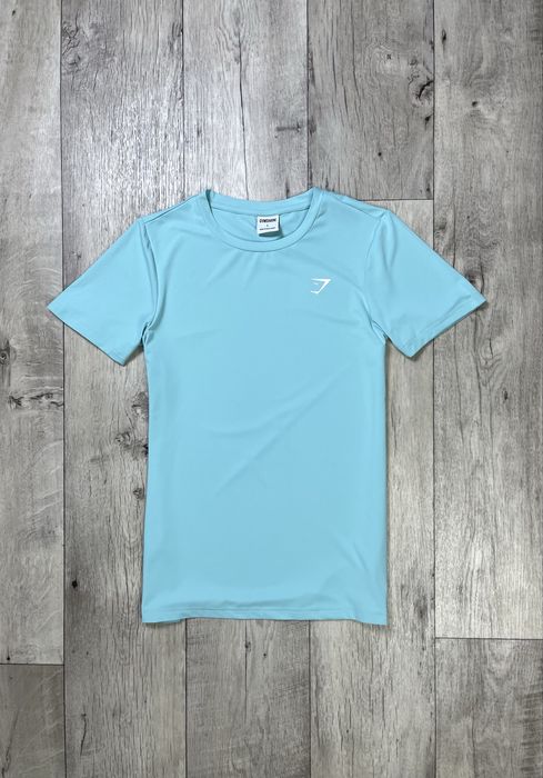 Gymshark футболка L размер женская спортивная бирюзовая