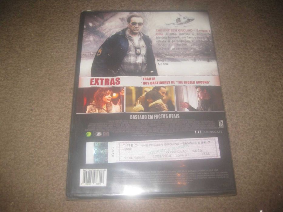DVD "The Frozen Ground - Sangue e Gelo" com Nicolas Cage/Selado!