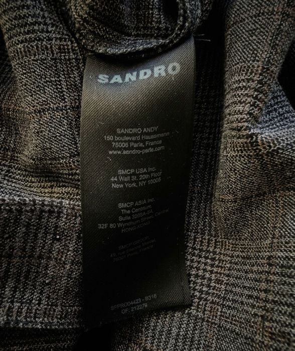 Vestido Sandro Paris xadrez NOVO tamanho 42