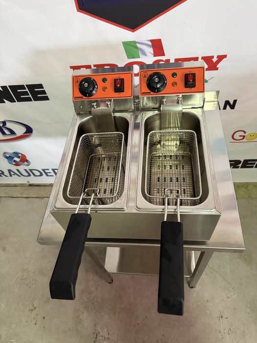 Фритюрниця Подвійна Обєм 6+6 Літрів Reednee Італія!