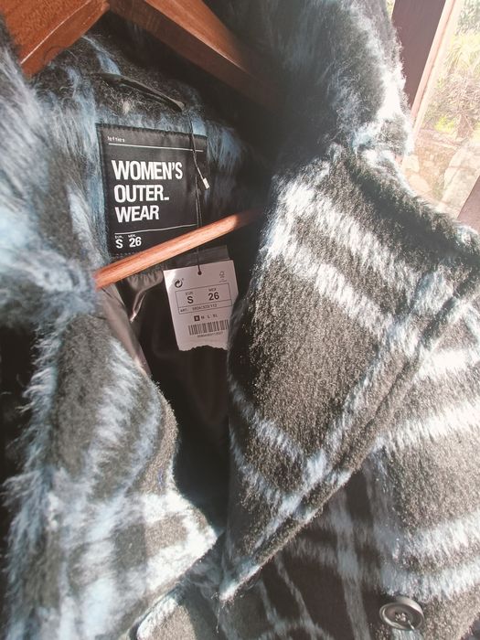 Casaco de inverno de pêlo raso