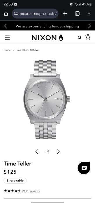 Relógio Nixon Time Teller All Silver