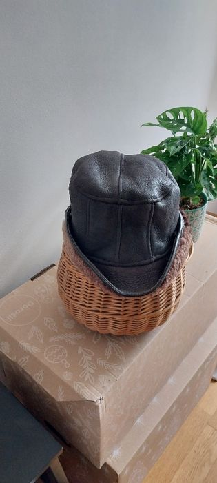Czapka z prawdziwego kożucha męska