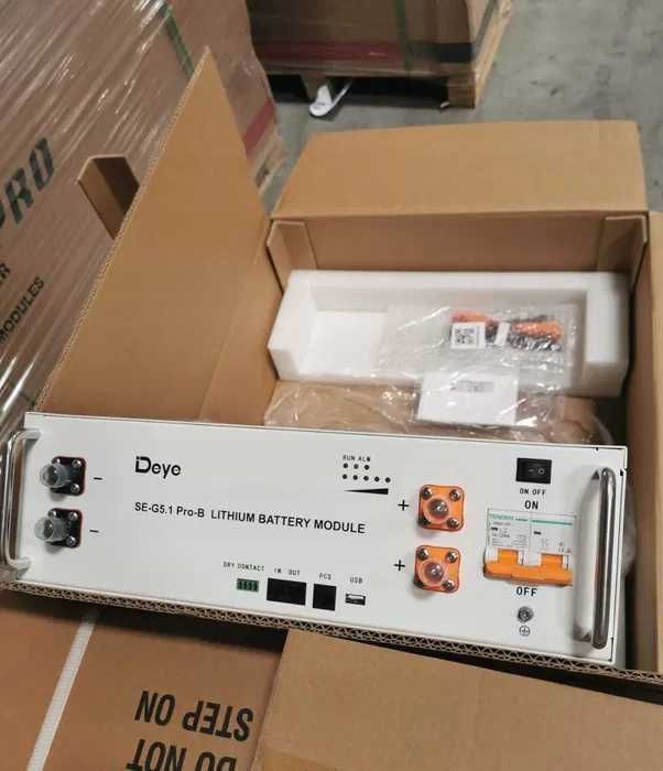 ‼️‼️‼️950$ Акумулятор літієвий Deye SE-G5.1Pro-B (LiFePO4 51,2V 100Ah)