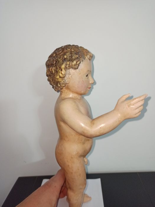 Menino Jesus em madeira