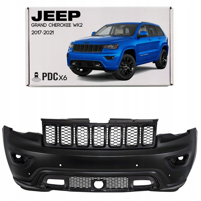 jeep grand cherokee wk2 17-21 kompletny zderzak przedni pdc grill 68333498aa
