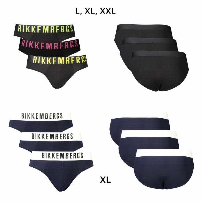 Сліпи труси чоловічі  3шт Bikkembergs L, XL, XXL