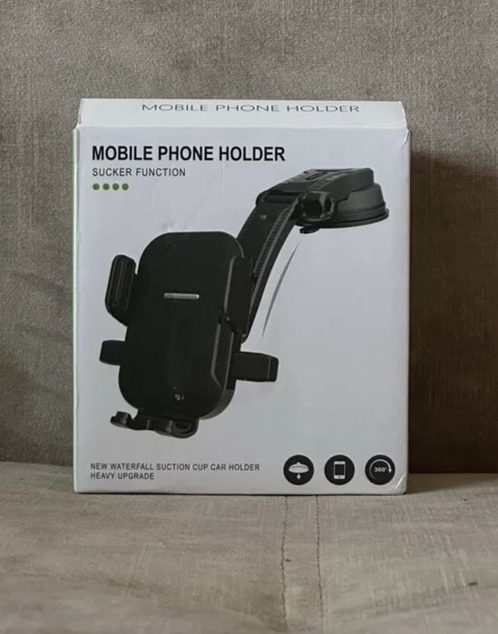 Автомобільний тримач для телефону/Обертовий тримач 360°/З присоскою