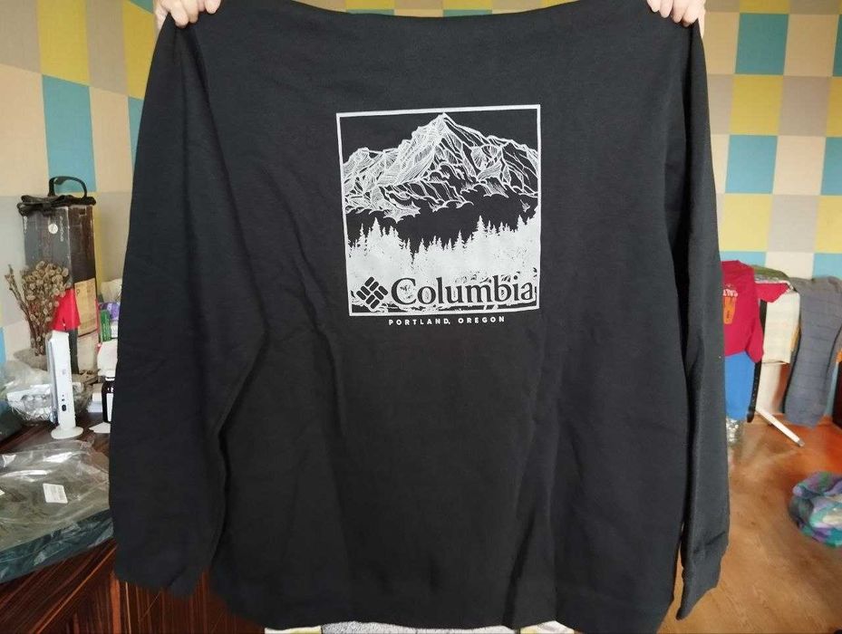 Columbia XXXL Оригинал Новая Худи Кофта Толстовка Свитер Черная